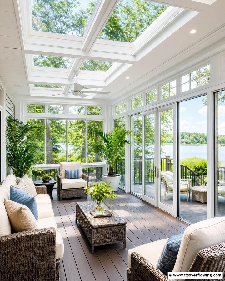 Sunroom Style Deck - 21 Backyard Deck Ideas to Elevate Your Outdoor Living Space