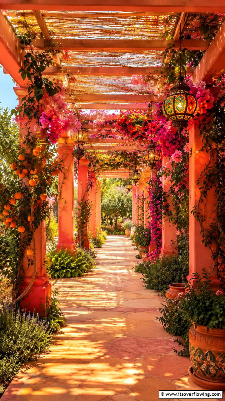 Sunset Inspired Covered Path - 30 Covered Walkway Ideas for All-Weather Charm