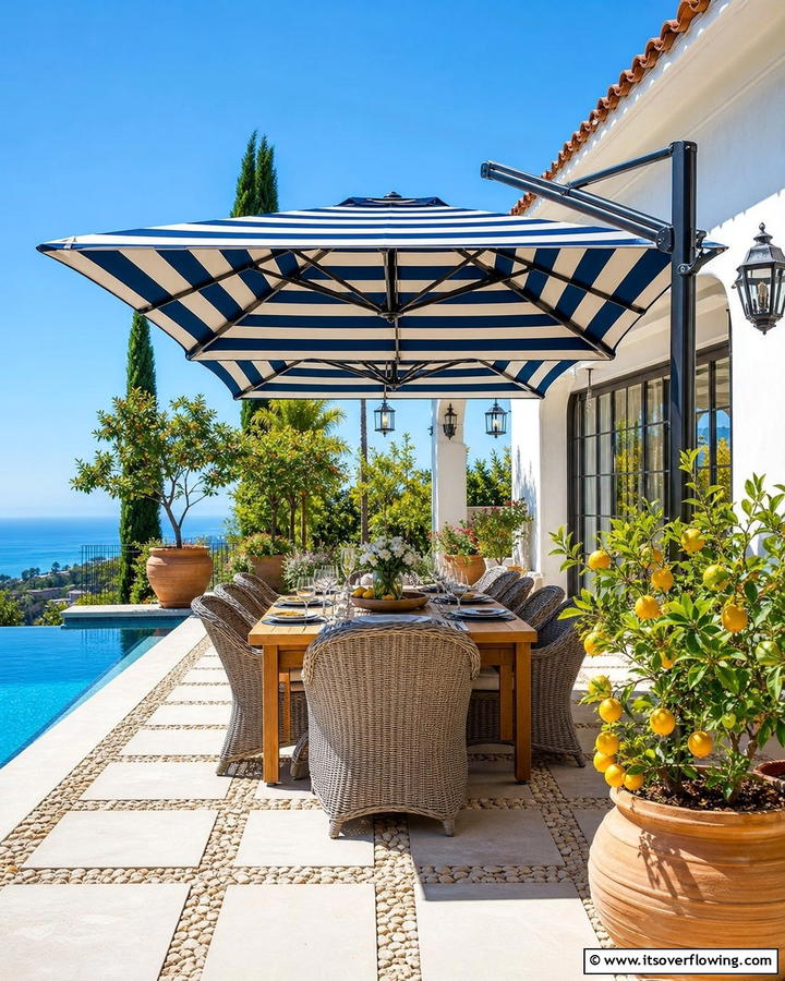 Sunshade Equipped Patio Umbrellas - 21 Outdoor Furniture Ideas for Durable & Stylish Spaces