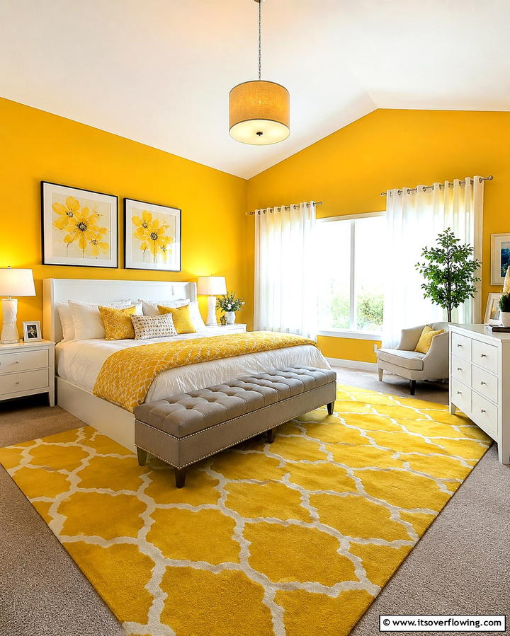Sunshine Yellows - 25 Colorful Bedroom Ideas to Brighten Your Space