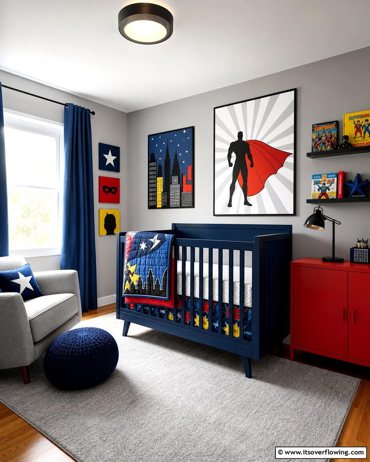 Superhero Hideout Nursery - 25 Whimsical Nursery Ideas for a Magical Space