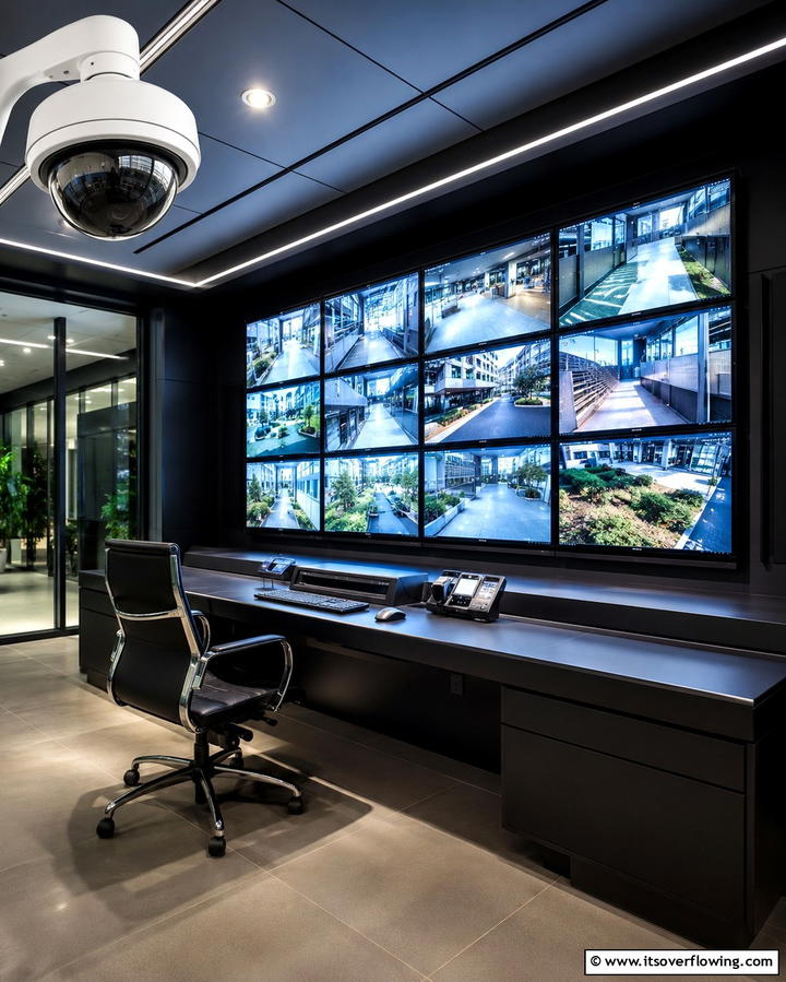 Surveillance Cameras for Added Security - 25 Safe Room Ideas for Maximum Security and Comfort