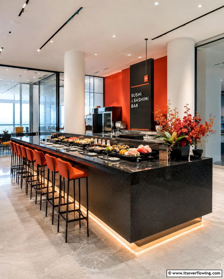 Sushi and Sashimi Bar - 25 Wedding Buffet Ideas for a Memorable Reception