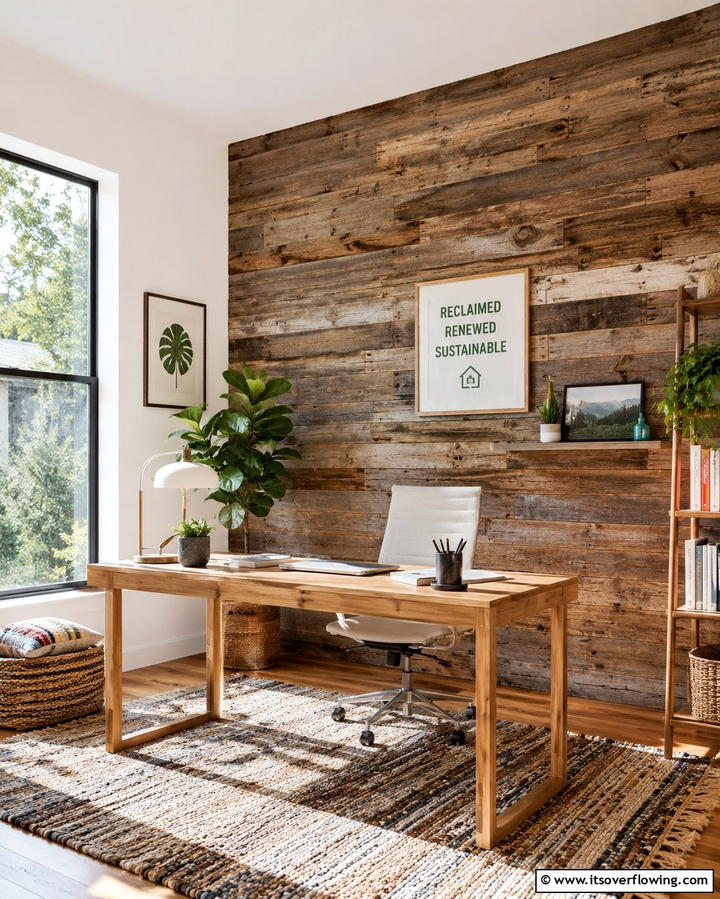 Sustainable Barnwood Feature - 30 Rustic Barnwood Accent Wall Ideas to Transform Your Space