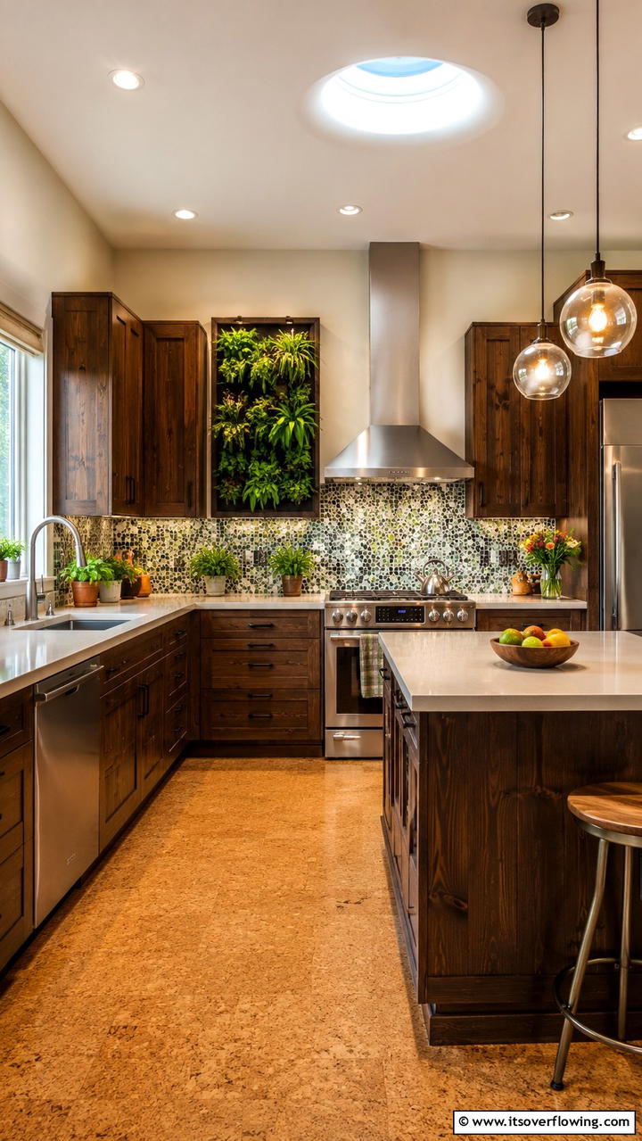 Sustainable Beauty - 30 Dark Wood Kitchen Cabinet Designs for Classic Style