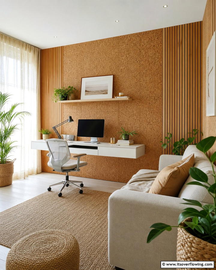 Sustainable Cork and Bamboo Walls - 30 Wall Covering Ideas to Transform Your Interior Design