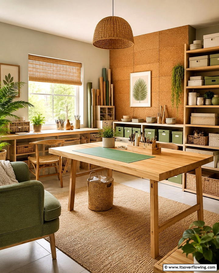 Sustainable Eco Friendly Craft Room - 30 Organized Craft Room Ideas for Creative Spaces at Home