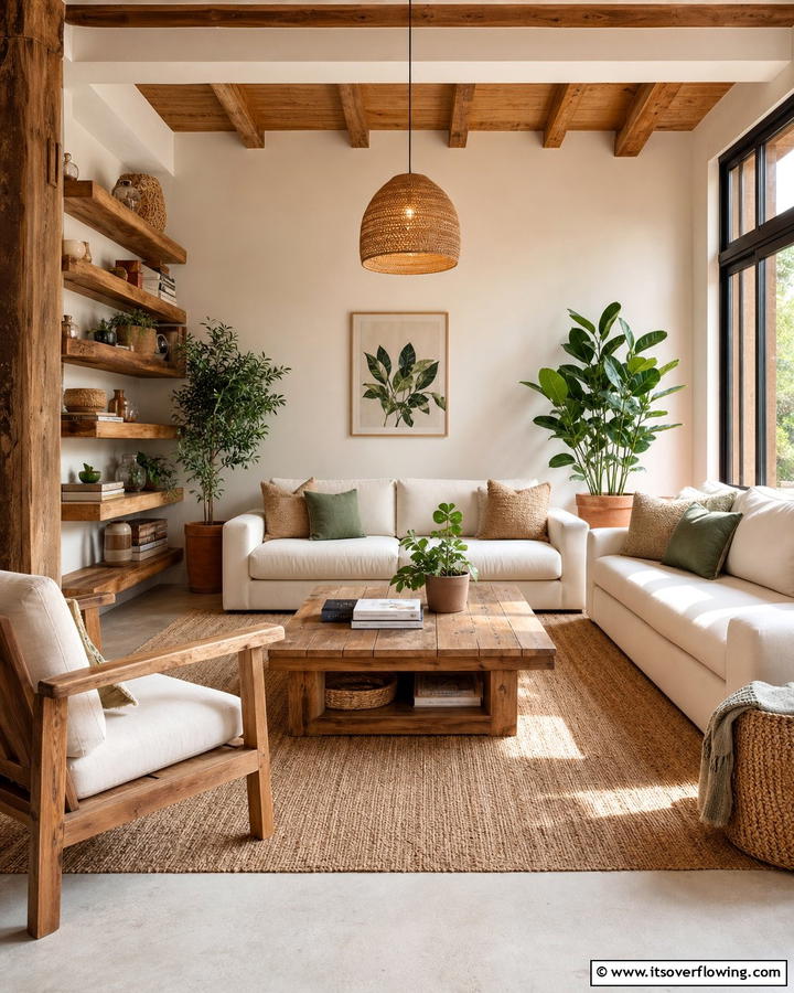 Sustainable Eco friendly Decor - 21 Neutral Living Room Ideas for Calm & Versatile Decor