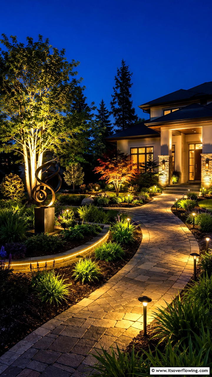 Sustainable Garden Lighting - 30 Front Yard Landscaping Ideas for Stunning Curb Appeal