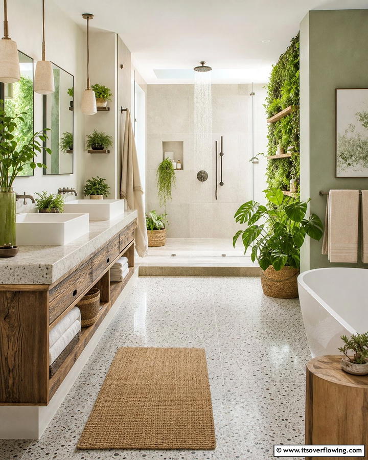Sustainable Green Bathroom - 21 Luxury Bathroom Ideas for a Spa-Like Retreat