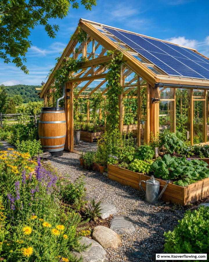 Sustainable Greenhouse Oasis - 21 Greenhouse Ideas to Nurture Plants Year-Round
