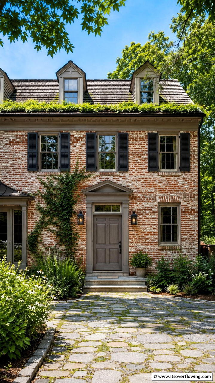 Sustainable Material Choice - 30 Colonial Front Door Ideas to Enhance Your Home’s Charm
