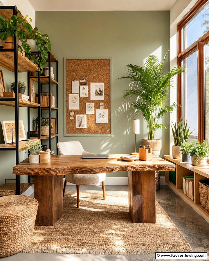 Sustainable Material Choices - 21 Modern Home Office Ideas for Productivity & Style