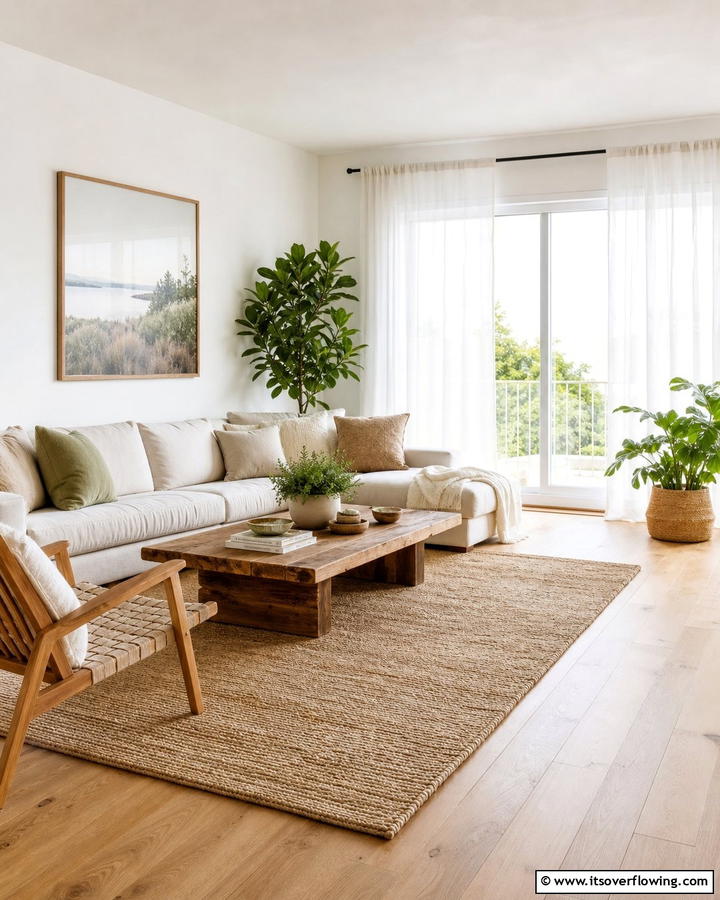 Sustainable Materials - 21 Scandinavian Living Room Ideas for Airy Minimalism
