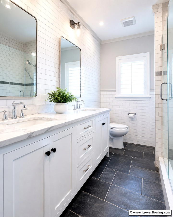 Swap Out Hardware for Modern Options - 25 Bathroom Staging Ideas to Sell Your Home Faster