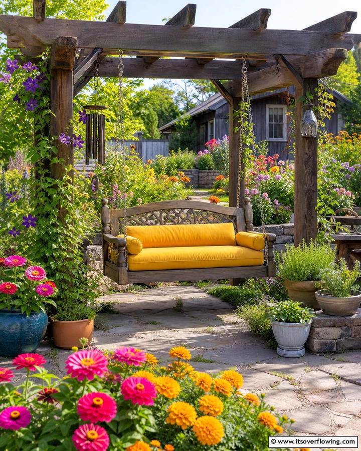 Swing Seat - 21 Outdoor Seating Ideas for Comfortable Gatherings