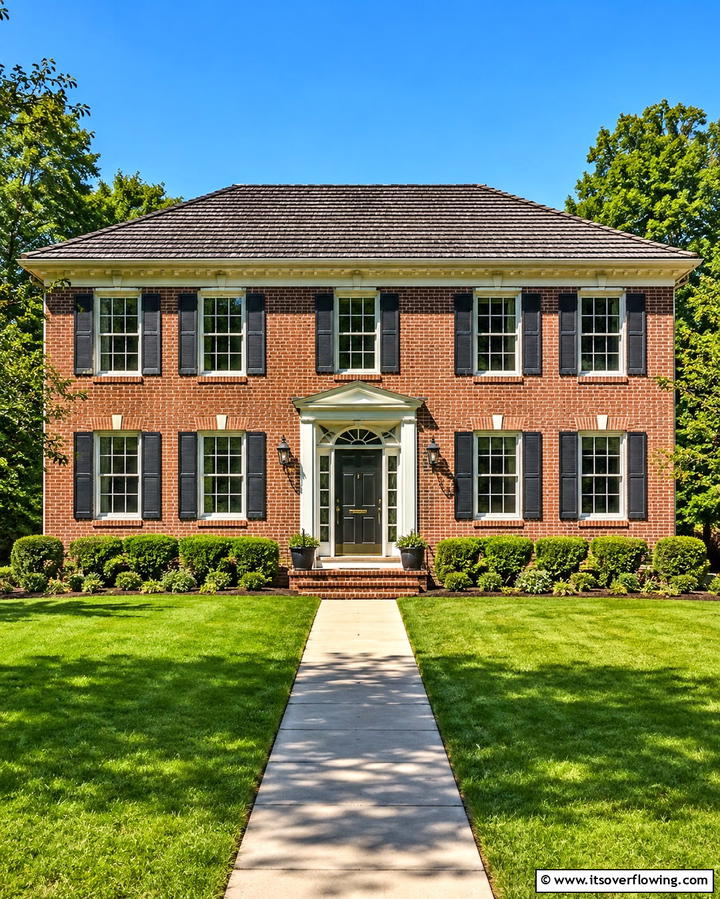 Symmetrical Facades - 25 1980s House Exterior Ideas for a Retro Look