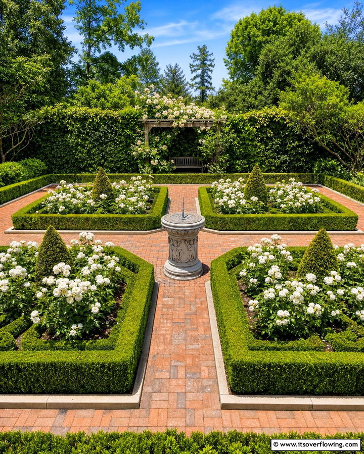 Symmetrical Garden Layouts - 25 Formal Garden Ideas- Elegant & Timeless Designs