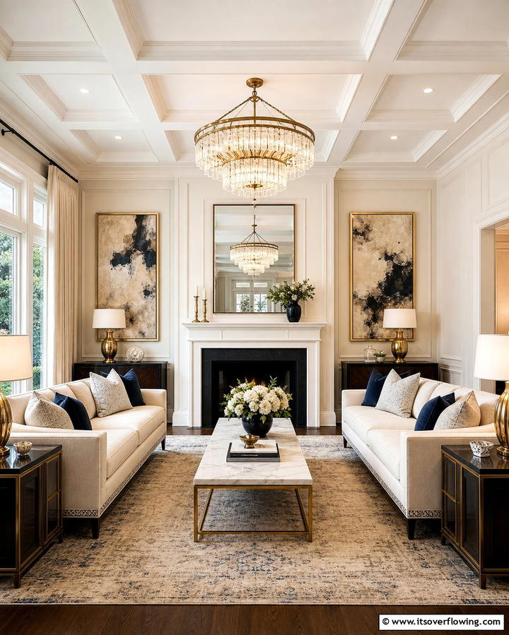 Symmetrical Layouts - 25 Formal Living Room Ideas for Elegant Gatherings