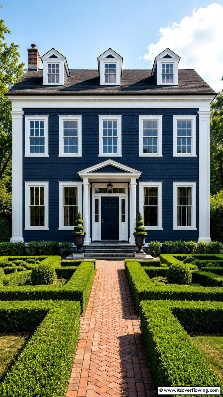 Symmetrical Panel Trim - 30 Exterior Window Trim Ideas to Enhance Curb Appeal