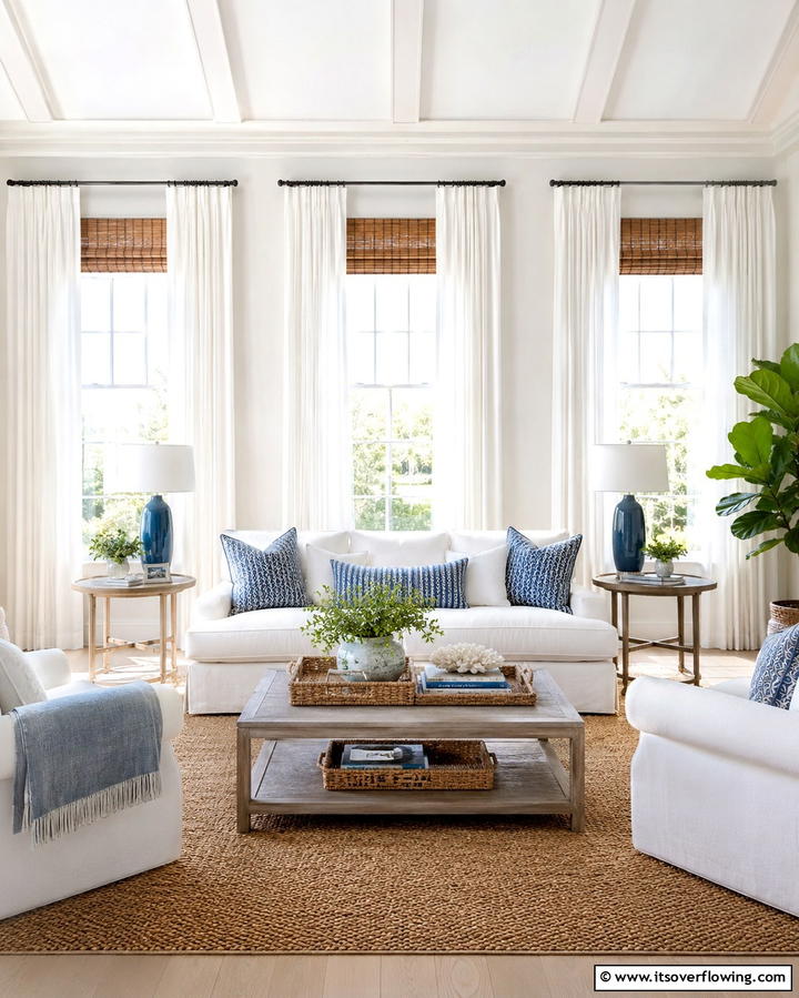Symmetrical Window Treatments - 20 Symmetrical Living Room Ideas for Balanced Spaces