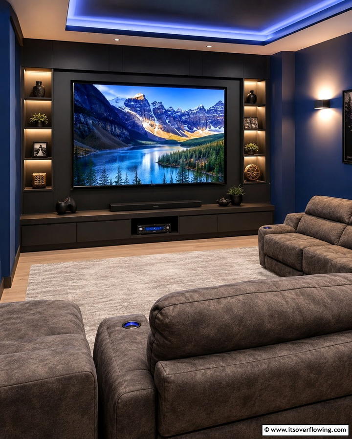 TV Centric Arrangement - 25 Living Room Layout Ideas for Maximum Comfort
