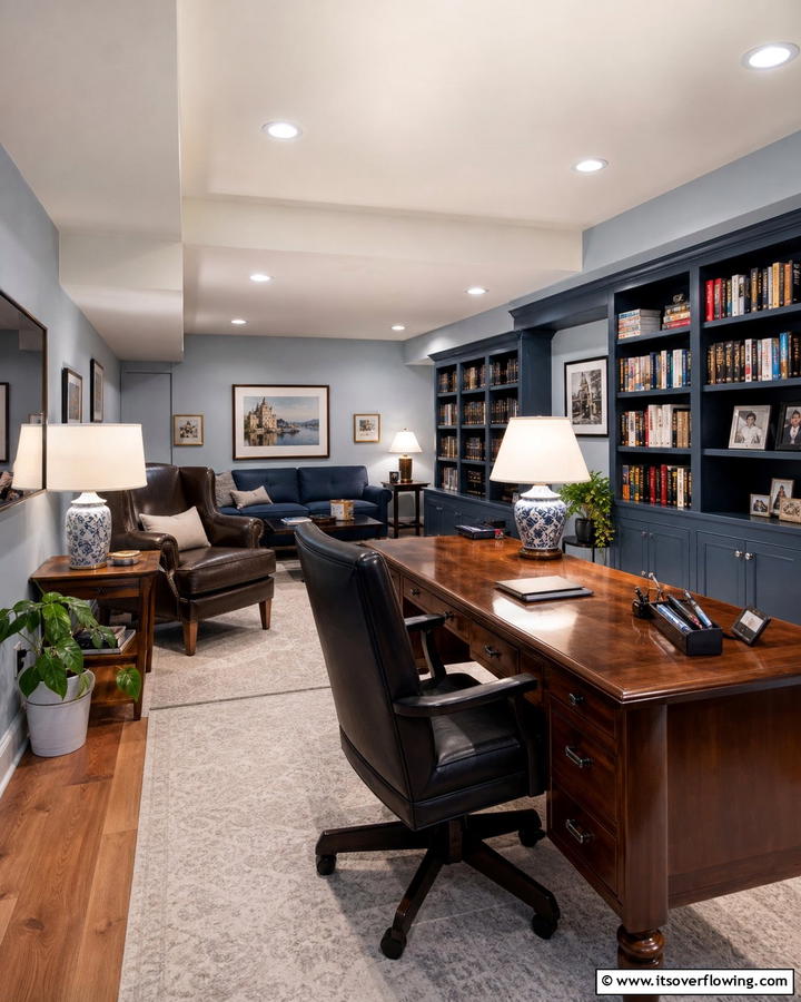 Table Lamps for Focused Tasks - 20 Basement Lighting Ideas to Brighten Your Space