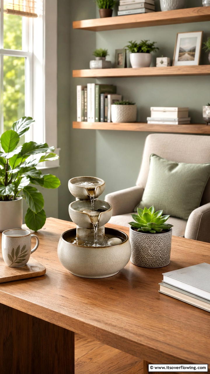 Tabletop Mini Fountain - 21 Water Feature Ideas for Serene Garden Landscaping