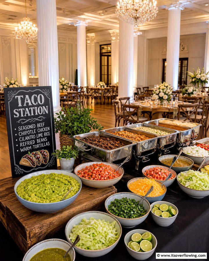 Tacos as a Dinner Highlight - 25 Mexican Wedding Ideas for a Colorful and Festive Celebration