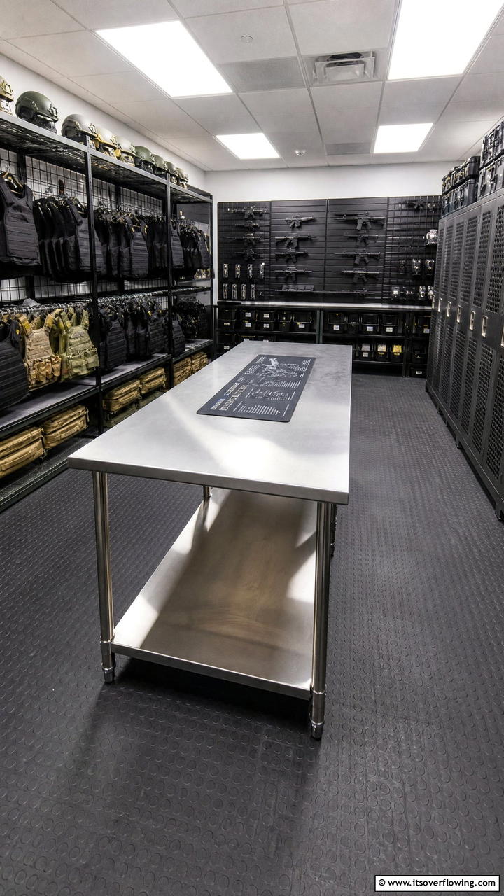 Tactical Gear Stations - 25 Man Cave Gun Room Ideas for the Ultimate Space