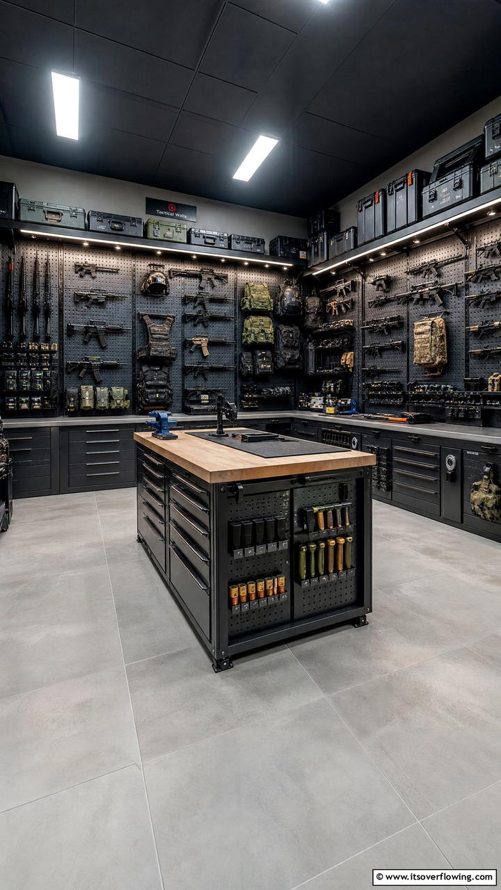 Tactical Wall Systems - 25 Man Cave Gun Room Ideas for the Ultimate Space