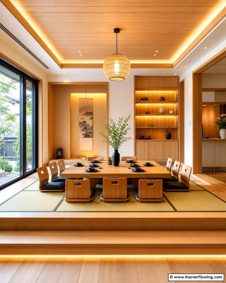 Tatami Platform Seating - 25 Floor Seating Ideas for a Relaxing Living Space