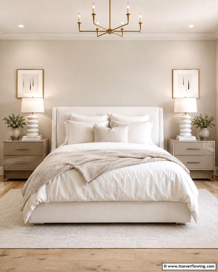 Taupe Nightstands - 20 Taupe Bedroom Ideas for a Serene Retreat