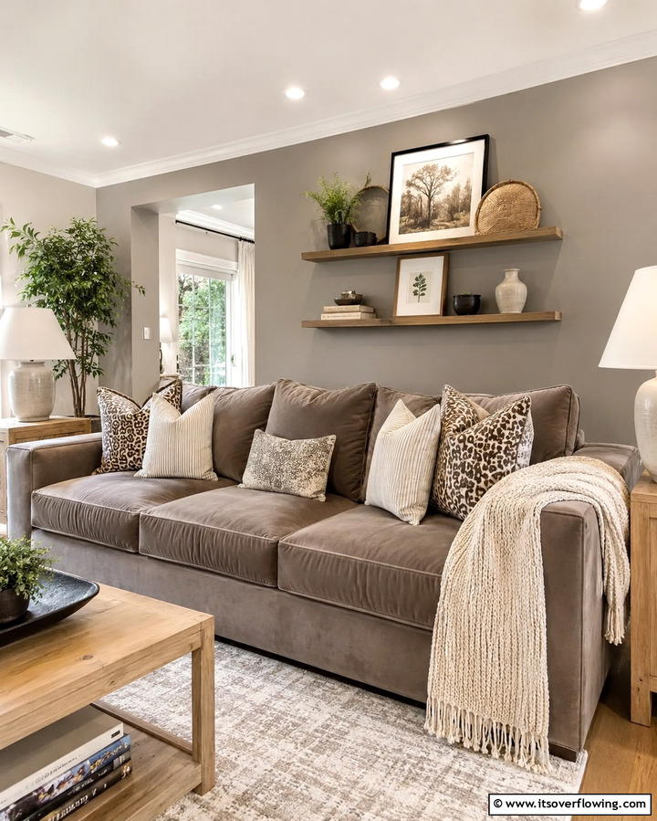 Taupe Sofa as a Statement Piece - 20 Taupe Living Room Ideas for a Neutral Aesthetic