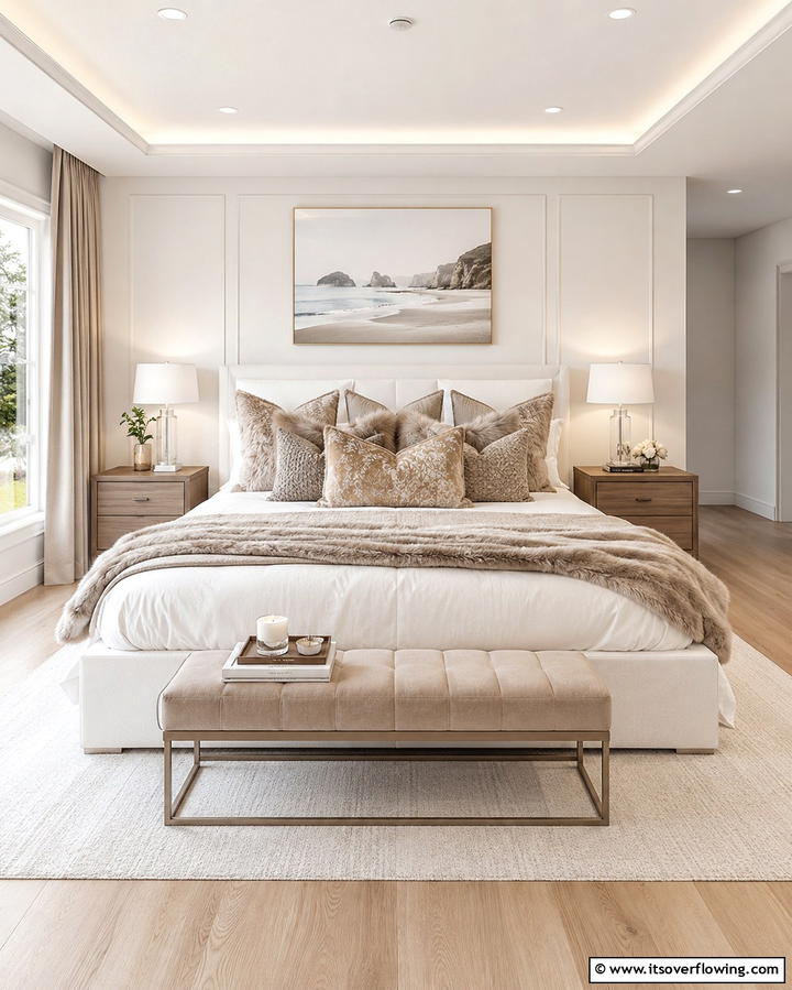 Taupe Throw Pillows - 20 Taupe Bedroom Ideas for a Serene Retreat