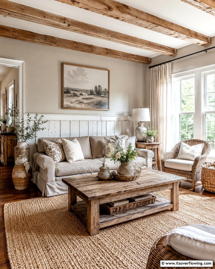 Taupe and Rustic Decor - 20 Taupe Living Room Ideas for a Neutral Aesthetic