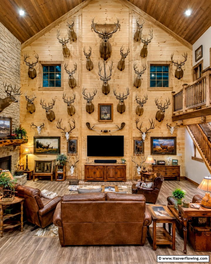 Taxidermy Decor to Celebrate Your Hunts - 25 Unique Hunting Man Cave Ideas for Your Space
