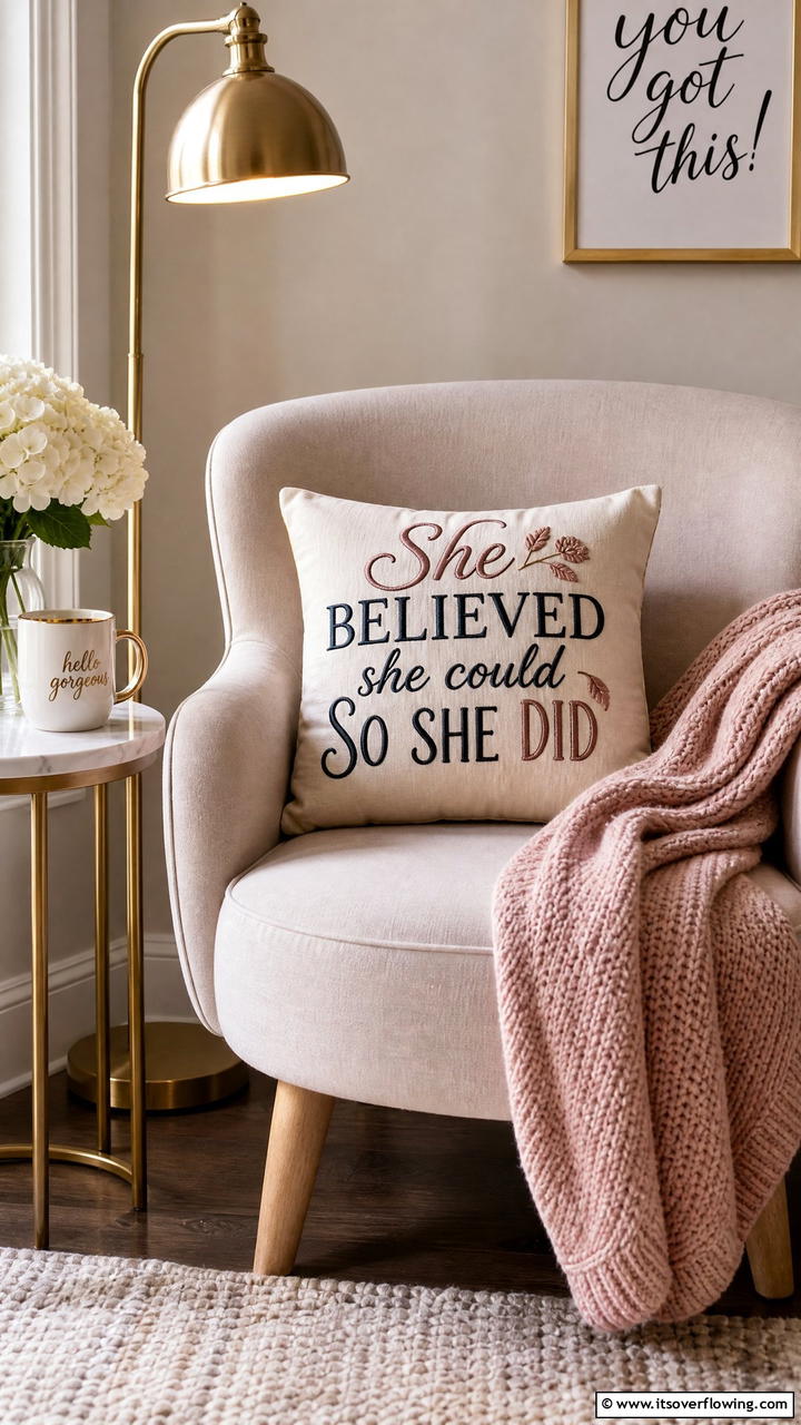 Taylor Swift Quote Pillow - 25 Taylor Swift Themed Bedroom Decor Ideas for Fans