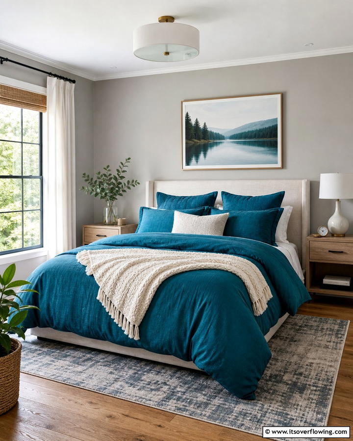 Teal Bedding for a Cozy Touch - 25 Teal Bedroom Ideas for a Serene and Stylish Space