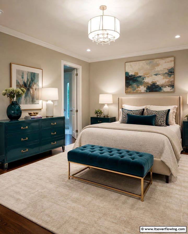 Teal Furniture for a Bold Look - 25 Teal Bedroom Ideas for a Serene and Stylish Space