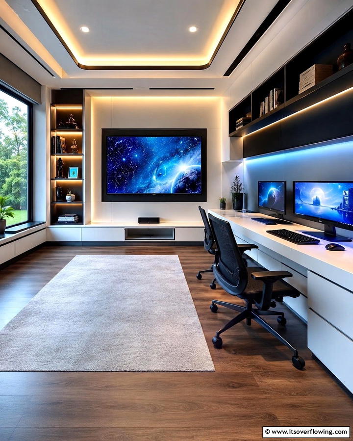 Tech Enabled Study Space - 30 Homeschool Room Ideas- Functional Learning Spaces at Home