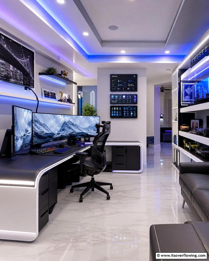 Tech Enthusiasts Hideaway - 21 Man Cave Design Ideas for a Personalized Retreat