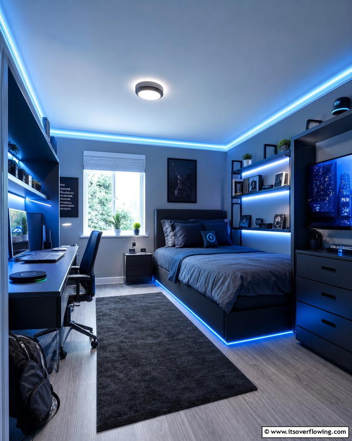 Tech Friendly Additions - 25 Boys Dorm Room Ideas for Stylish Spaces