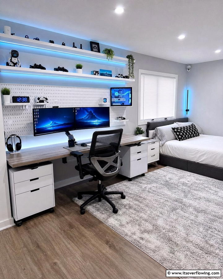 Tech Friendly Setups - 30 Tween Bedroom Ideas for Fun and Age-Appropriate Style