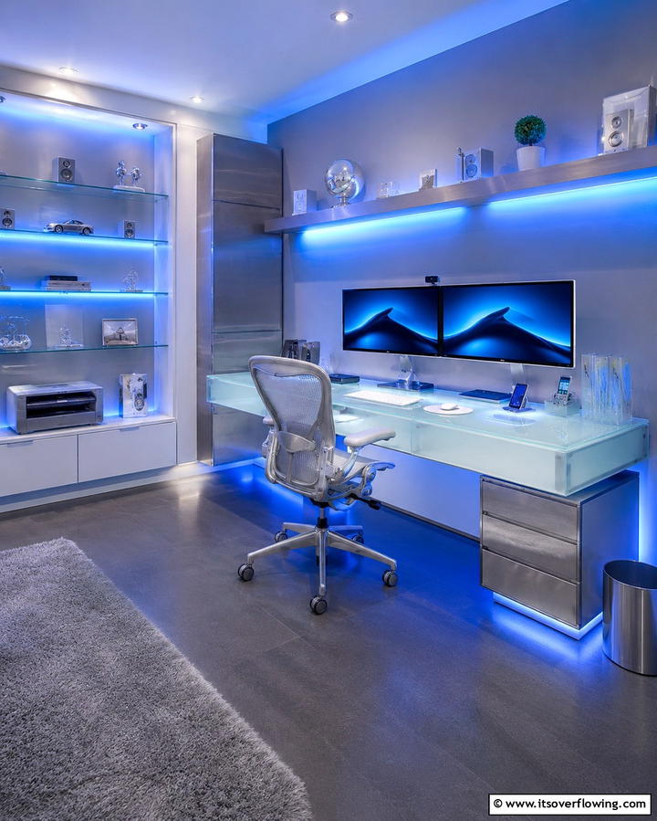 Tech Infused Home Office - 30 2000s Room Ideas for Nostalgic Y2K Vibes