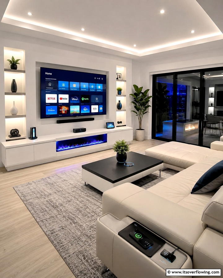 Tech Infused Smart Living Rooms - 25 Mens Living Room Ideas for a Masculine Look