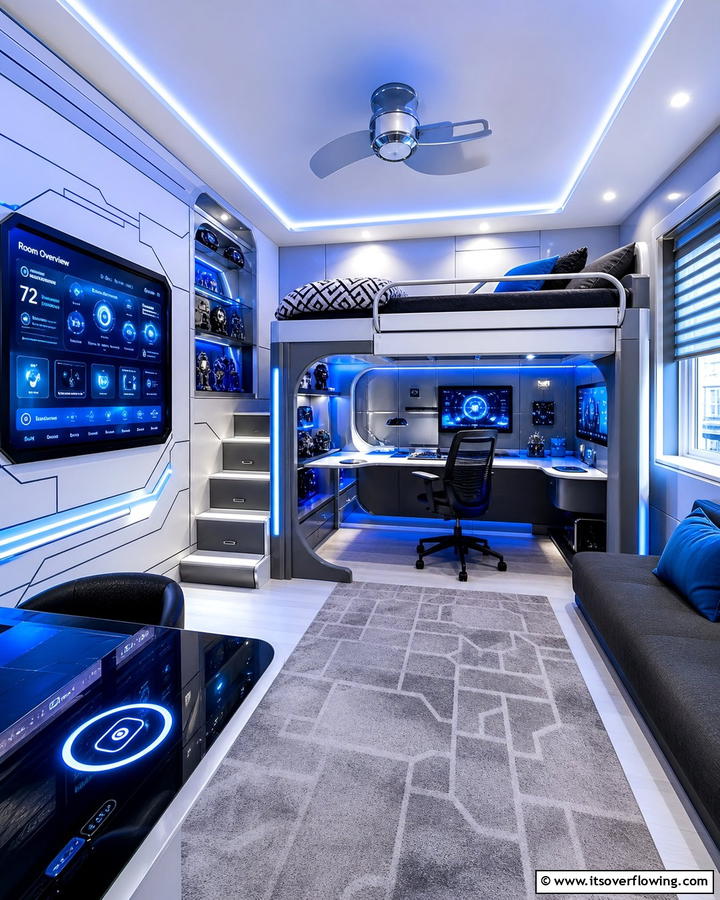 Tech Integrated Innovation - 21 Boys’ Room Ideas- Themed Decor & Functional Layouts