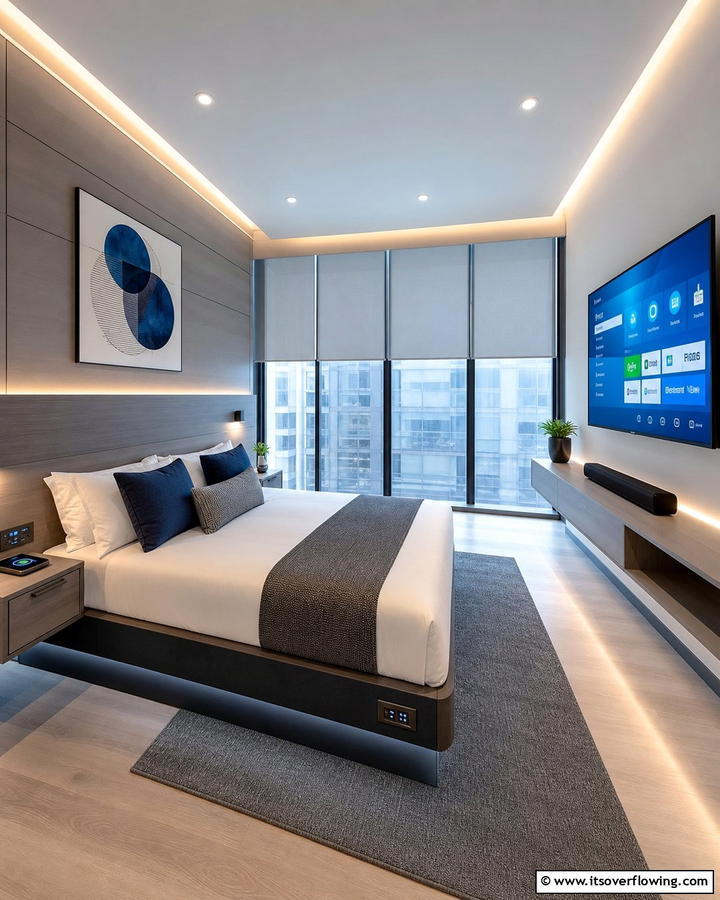Tech Savvy Guest Room - 21 Guest Room Ideas for a Welcoming and Functional Space