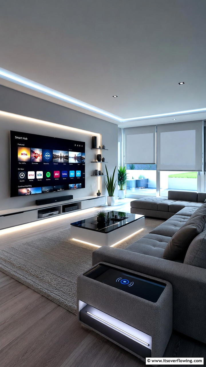 Tech Savvy Smart Tv Room - 21 Cozy TV Room Ideas for Ultimate Entertainment Spaces