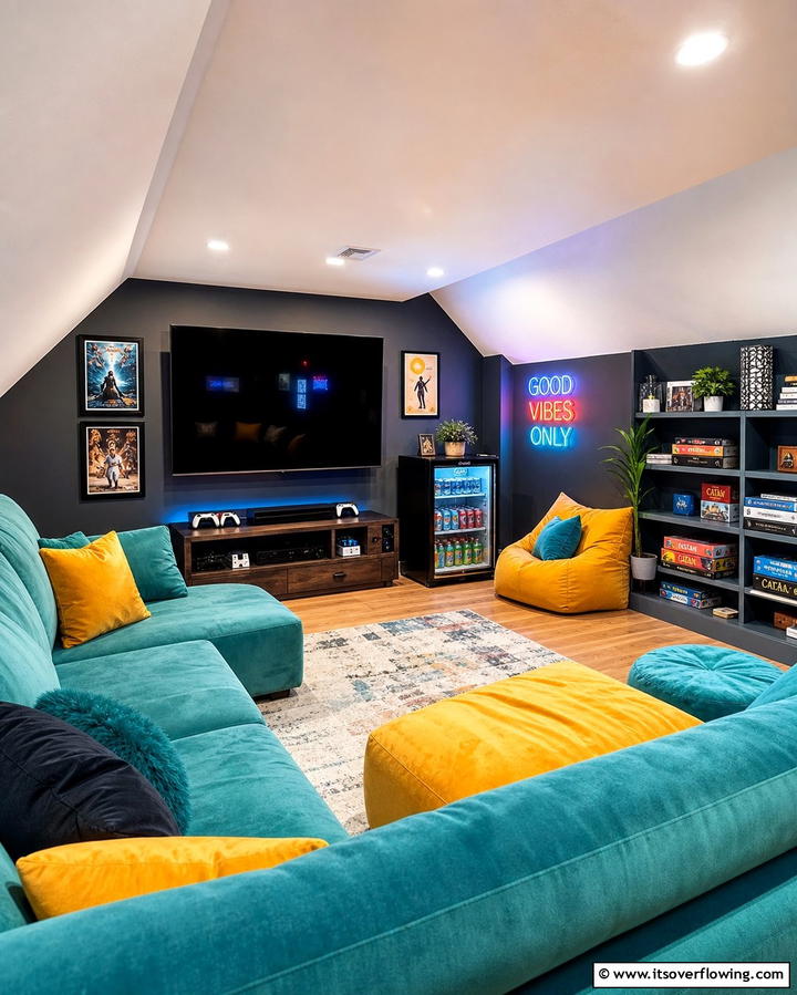 Teen Hangout Spot - 25 Creative Attic Room Ideas for Cozy Spaces